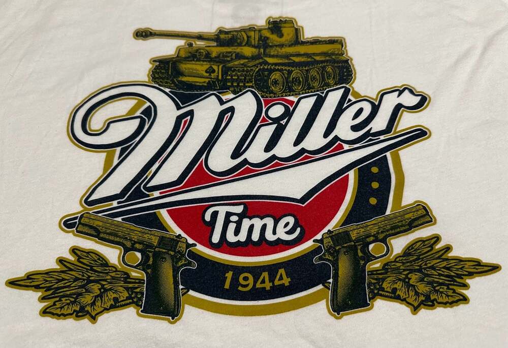 Zero Foxtrot Miller Time 1944 Graphic T-Shirt, Size 2X